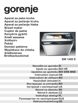 Gorenje BM1400E Brotbackautomat Manual de utilizare