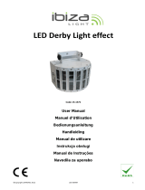 Ibiza Light & Sound EFFET DE LUMIERE LED DERBY A 8 CANAUX DMX (LED-DERBY) Manualul proprietarului