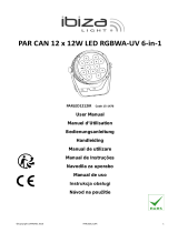 Ibiza Light & Sound PARLED712IR Manual de utilizare