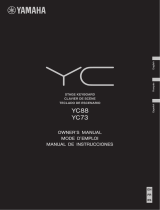 Yamaha YC88 88-Key Stage Keyboard Manualul proprietarului