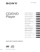Sony DVP-SR370 Manualul proprietarului