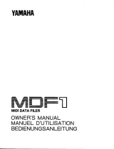 Yamaha MDF1 Manualul proprietarului