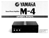 Yamaha M-4 Manualul proprietarului