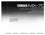 Yamaha MX-70 Manualul proprietarului