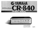 Yamaha CR-840 Manual de utilizare
