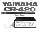 Yamaha CR-420 Manual de utilizare