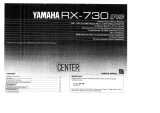 Yamaha RX-730 Manualul proprietarului