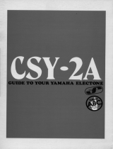 Yamaha CSY-2A Manualul proprietarului