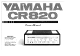 Yamaha CR-820 Manualul proprietarului