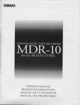 Yamaha MDR-10 Manualul proprietarului