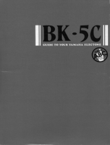 Yamaha BK-5C Manualul proprietarului