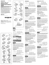 Sony AKA-SF1 Instrucțiuni de utilizare