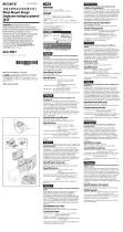 Sony Ремешок на запястье с держателем (AKA-WM1) Manual de utilizare
