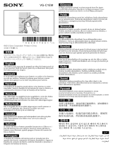 Sony VG-C1EM Informații importante