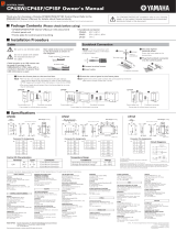 Yamaha CP4SW/CP4SF/CP1SF Manualul proprietarului