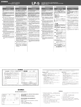 Yamaha LP-5 Assembly Instructions