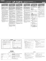 Yamaha LP-7/LP-5 Manual de utilizare