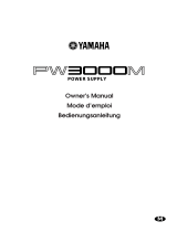 Yamaha PW3000M Manual de utilizare