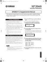 Yamaha SP2060 Manual de utilizare