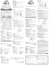 Yamaha TD-1 Manualul proprietarului