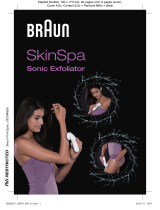 Braun SkinSpa, Sonic Exfoliator, 901 Spa, Silk-épil 7 Manual de utilizare