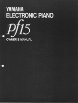 Yamaha pf15 Manualul proprietarului