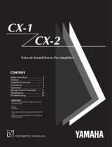 Yamaha CX-1 Manualul proprietarului