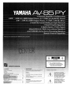 Yamaha AV-85PY Manualul proprietarului
