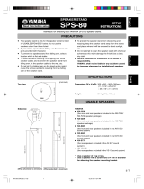 Yamaha SPS-80 Manualul proprietarului