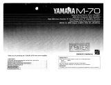 Yamaha M-70 Manualul proprietarului