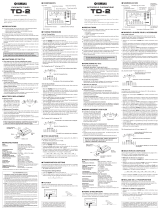 Yamaha TD-2 Manual de utilizare