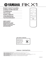 Yamaha RKX1 Manualul proprietarului