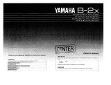 Yamaha B-2x Manualul proprietarului