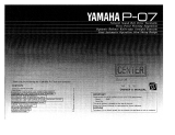 Yamaha P-07 Manualul proprietarului