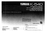 Yamaha K-540 Manualul proprietarului