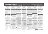 Yamaha Music Pedal FP7210A Manual de utilizare