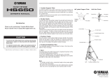 Yamaha HS650 Manualul proprietarului
