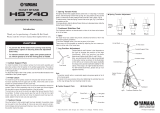 Yamaha HS740 Manual de utilizare