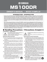 Yamaha MS100DR Manual de utilizare