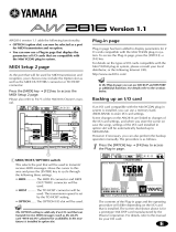 Yamaha AW2816 Manualul proprietarului