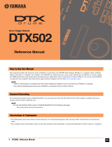 Yamaha DTX Drums DTX502 Manual de utilizare