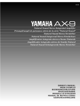 Yamaha AX-9 Manual de utilizare