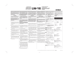 Yamaha LW-16 Manualul proprietarului