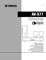 Yamaha AV-S77 Manualul proprietarului
