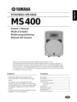 Yamaha MS400 Manualul proprietarului