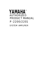 Yamaha P-2201 Manual de utilizare