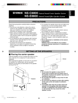 Yamaha NS-E8800 Manualul proprietarului