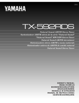 Yamaha TX-592RDS Manualul proprietarului
