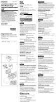 Sony AKA-WM1 Manualul proprietarului