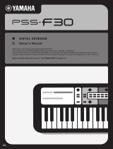 Yamaha PSS-F30 Manualul proprietarului